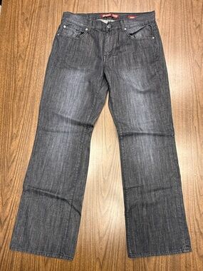 Seven7 Men’s Relaxed Jeans Faded Black Size 34” x 34” New without Tags Y2K